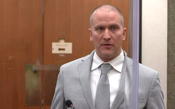 元警官のデレク・ショービン被告（2021年６月、ミネソタ州）＝ロイター