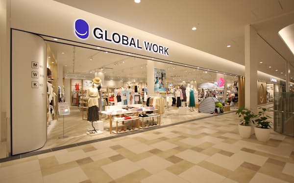 アダストリアが展開する「グローバルワーク」の店舗