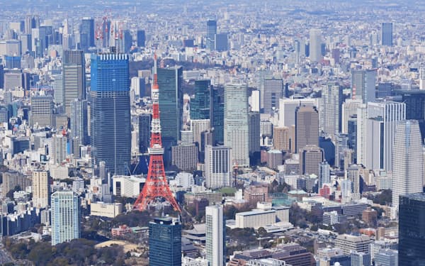 虎ノ門・麻布台地区と東京タワー