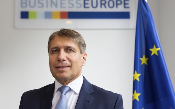 欧州の経済団体ビジネスヨーロッパのマークス・ベイヤー事務総長（ビジネスヨーロッパ提供）