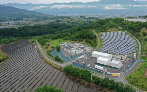 グリーン水素の実証研究の舞台「米倉山電力貯蔵技術研究サイト」（甲府市）