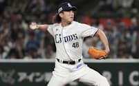 日本ハム戦に先発した西武・今井=ベルーナドーム