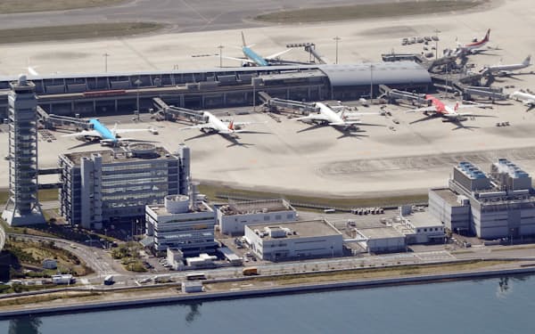 2030年度の関西国際空港の総旅客数は最大で約5000万人を見込む