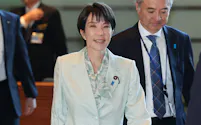 首相官邸に入る高市首相(20日)