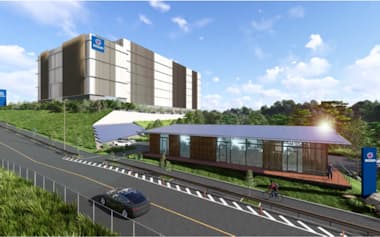 ゴウダが大阪府に建設するデータセンターのイメージ図