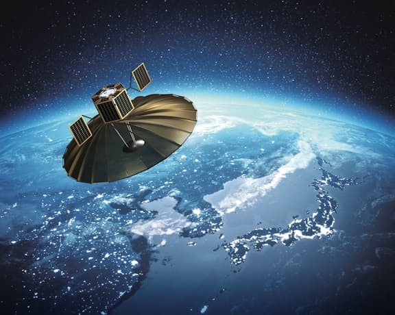 QPS研究所の小型衛星のイメージ