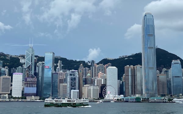 人材流出は香港の金融ハブ機能に打撃となる（香港島の金融街）