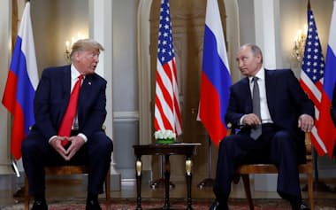 トランプ米大統領はロシアとの合意に前のめり気味だ=ロイター
