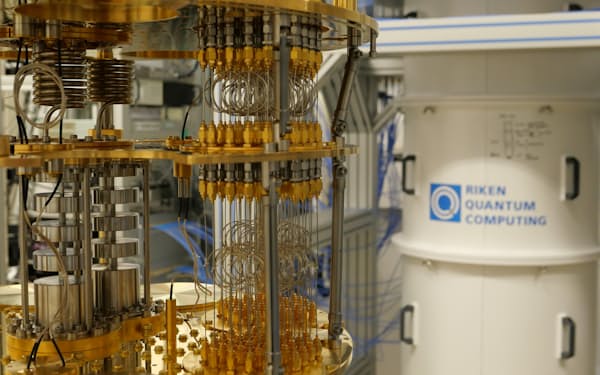 理化学研究所が開発中の量子コンピューター＝理化学研究所の量子コンピュータ研究センター提供
