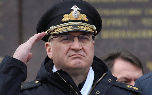 黒海艦隊の司令官だったイーゴリ・オシポフ氏は解任されたとの見方が強まっている（２０２１年２月）＝ロイター