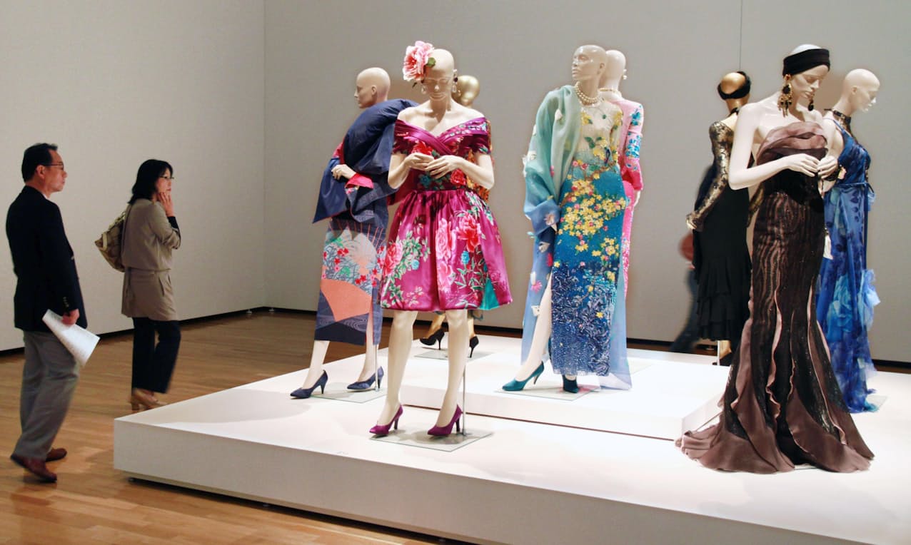 島根県立石見美術館で行われた企画展「森英恵　仕事とスタイル」(2015年）=共同