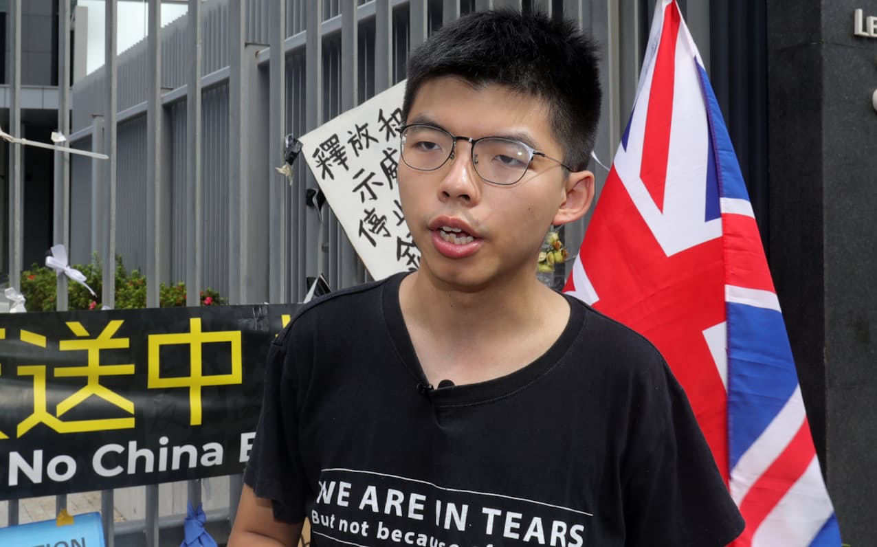 国安法の裁判で罪を認めた民主活動家の黄之鋒氏（写真は2019年6月）=小林健撮影