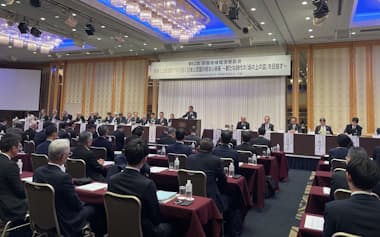 松山市内で3日、四経連と経団連の懇談会が開かれた