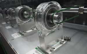 ニデックドライブテクノロジーが手がける減速機(3日、東京都江東区) ニデックドライブテクノロジーが手がける減速機(3日、東京都江東区)