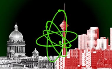 ロシアがイランの核開発に協力している疑惑が持ち上がっている ©FT montage/Dreamstime