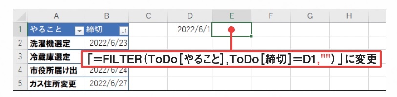 図5 FILTER関数の第3引数として「