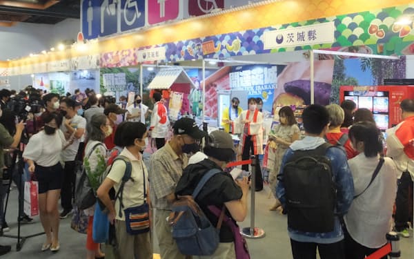 茨城県は台湾最大級の食品展示会に出展した（８月上旬、台北市）