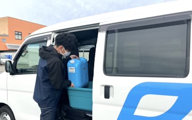 鳥取市内では2023年1月から灯油のネット宅配を開始