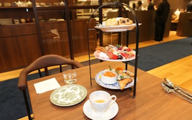 「堀内果実園ティーパーラー」内覧会で撮影