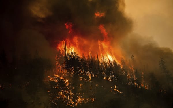 米西部カリフォルニア州では大規模火災が相次いだ＝AP