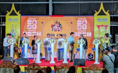 タイ・エキスポ・ヤンゴンは食品や美容、日用品など幅広い消費産業を対象とする(5日、ヤンゴン)