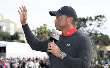 復帰を目指す一方で、ツアー改革という新たな役割にも取り組むウッズだが……=Denis Poroy-Imagn Images・ロイター