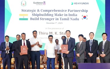 HD現代はインドの地方政府と造船所の新設に向けた業務協約の覚書を交わした(7日)=同社提供