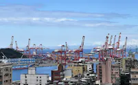サーバーや半導体などの輸出が好調だった(北部の基隆港)