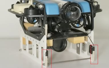 水中ロボットに搭載した測定器