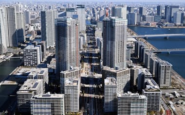 東京都心のマンション群