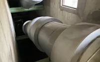 マンションで投入したゴミが通ってくる輸送管(千葉市美浜区の幕張クリーンセンター)