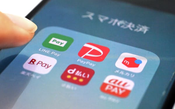 LINE Pay　PayPay　メルペイ　楽天ペイ　d払い　au PAY