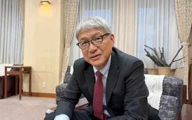 「これからはロケット県」と力を込める和歌山県の宮崎泉知事(12月17日、和歌山市)