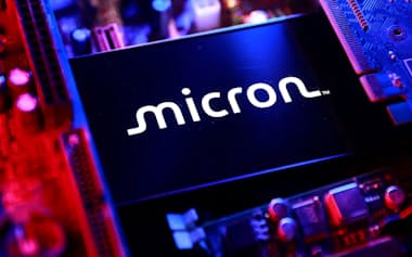 マイクロンのロゴ=ロイター