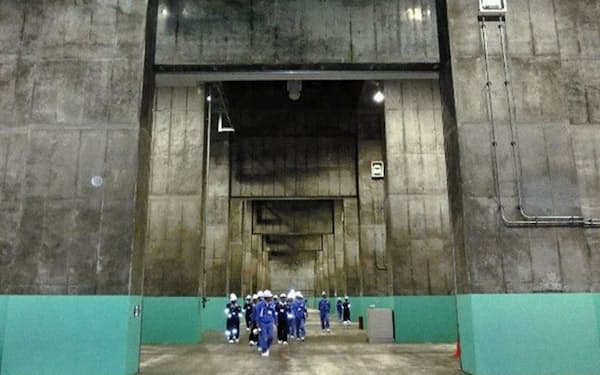 リサイクル燃料貯蔵(RFS)の使用済み核燃料の中間貯蔵施設(青森県むつ市)