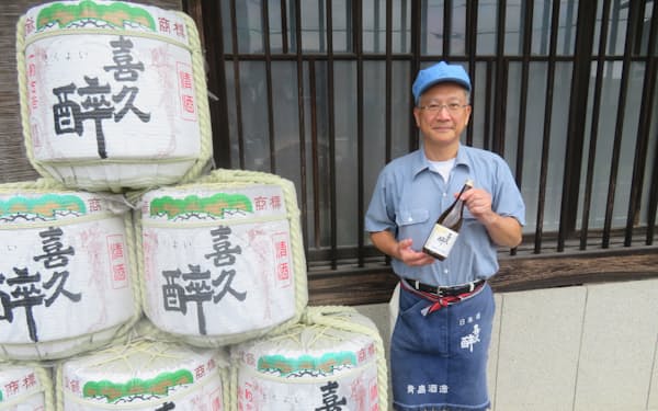 青島社長は経営のほか、酒造りと米作りも手掛ける「三刀流」だ（静岡県藤枝市）