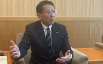 北陸電力の松田光司社長は、能登半島地震の経験を踏まえた災害対応策を進めていく方針を示した(22日、富山市)