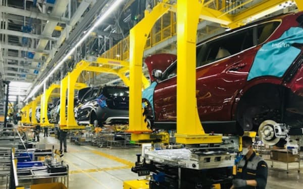 欧米向けの輸出車は当面ベトナム工場で生産する（北部ハイフォン市）