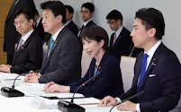 自衛官の処遇改善などに関する関係閣僚会議で発言する高市首相(22日、首相官邸)
