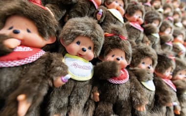 セキグチ本社に飾られたモンチッチ(東京都葛飾区)