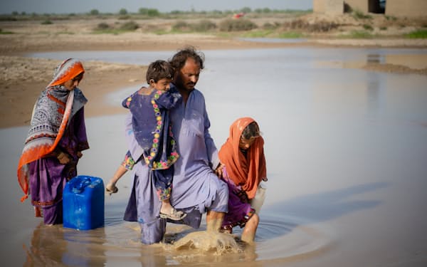 洪水の被災者は約3300万人に上る（パキスタン・バロチスタン州）＝WFP提供