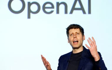 オープンAIのアルトマンCEO(2月、都内)=ロイター