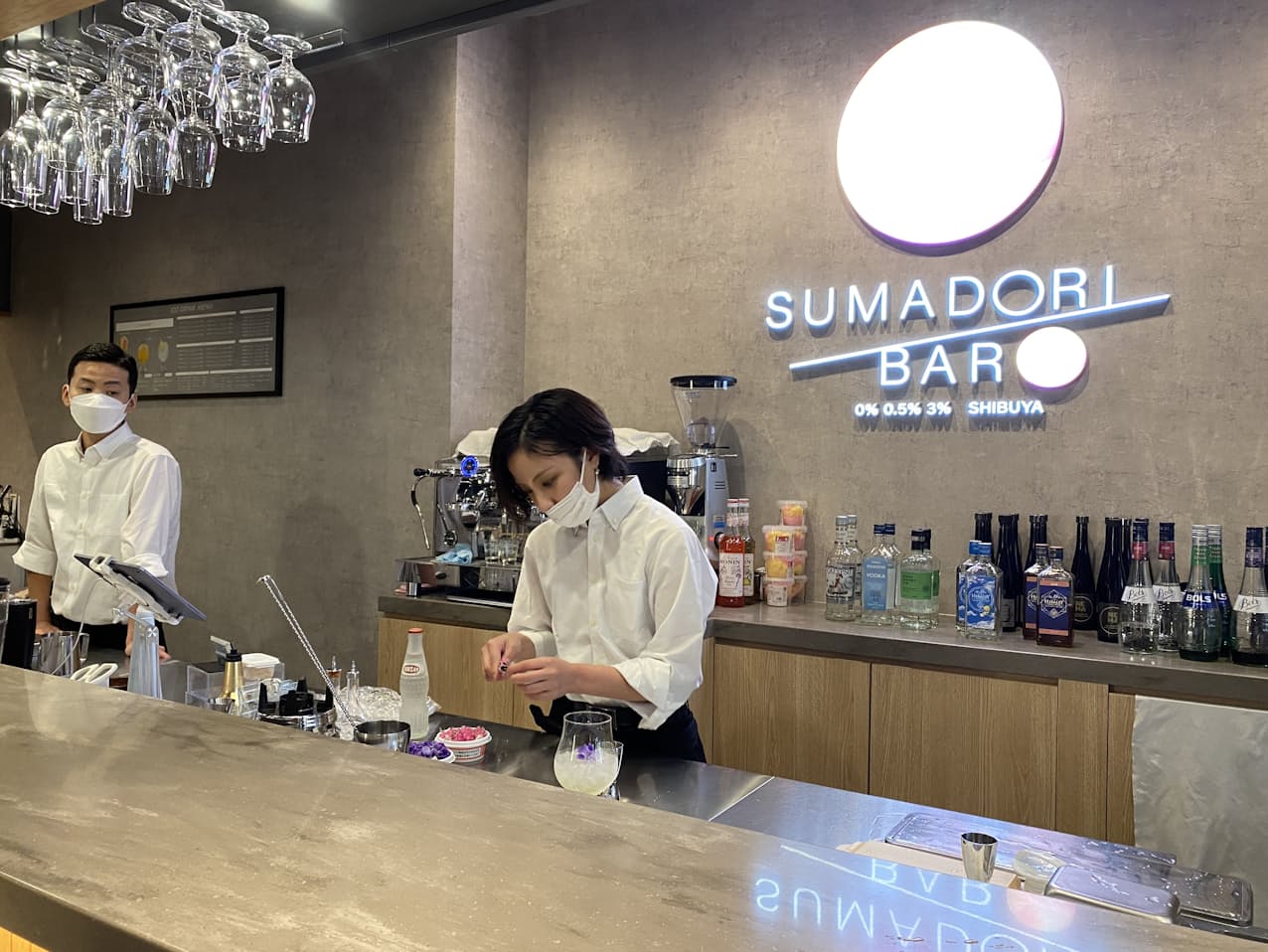 東京都渋谷区に6月に開店したお酒を「飲まない/飲めない」人も楽しめるバー
『SUMADORI-BAR SHIBUYA』　