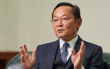 すかいらーくHDの金谷実社長(25年12月、東京都武蔵野市)