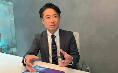 KPMGコンサルティングでサイバーセキュリティー分野を統括する澤田智輝・執行役員パートナー(東京都千代田区)