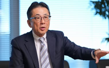 三菱食品の京谷裕社長(25年11月、東京都文京区)