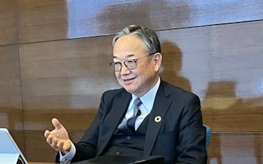 十六フィナンシャルグループの池田社長はりそなHDと顧客企業の海外展開で協力する意向を示した
