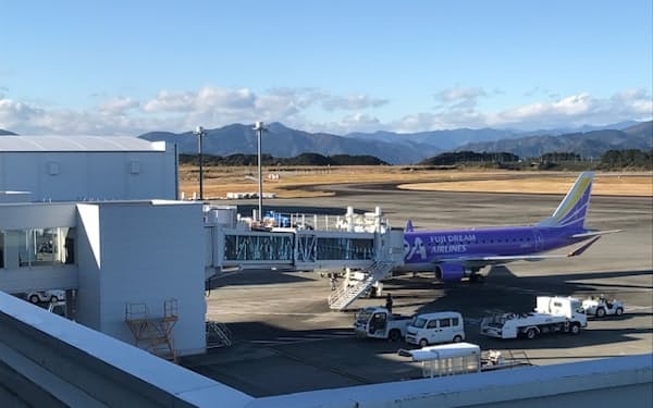 静岡空港は新型コロナの影響で国際線の全便欠航が続いている