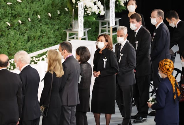 安倍晋三元首相の国葬 海外首脳級50人前後参列 米副大統領ら 日本経済新聞 安倍晋三元首相の国葬 海外首脳級50人前後参列 米副大統領ら 日本経済新聞