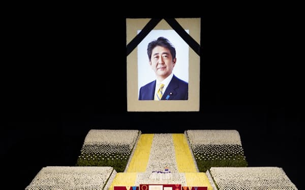 安倍元首相の国葬が行われた日本武道館（27日午前、東京都千代田区）＝代表撮影